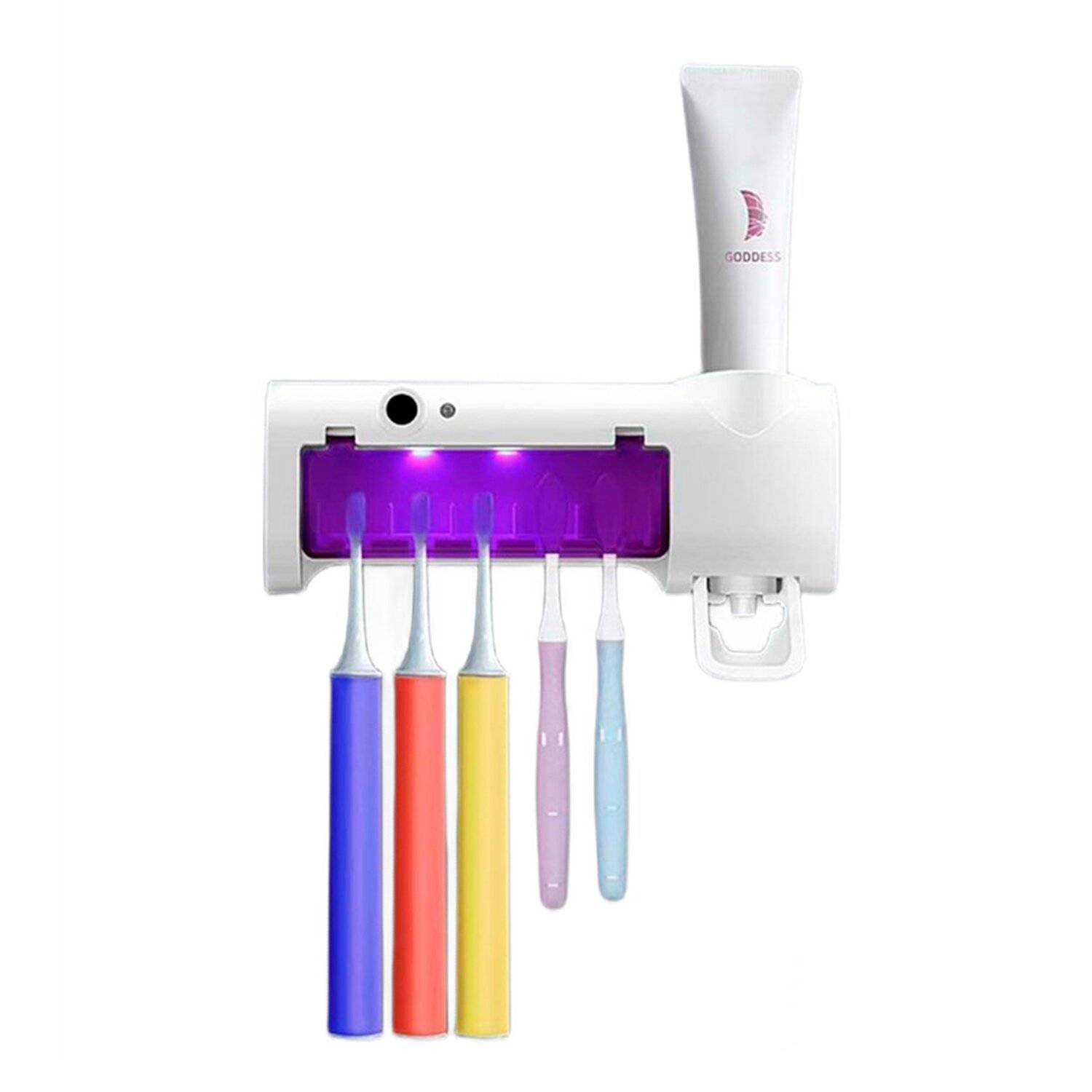  WAYCOM Dust-proof Dispensador de pasta dental exprimidor de pasta  dental Kit, Rosado, 1 : Hogar y Cocina